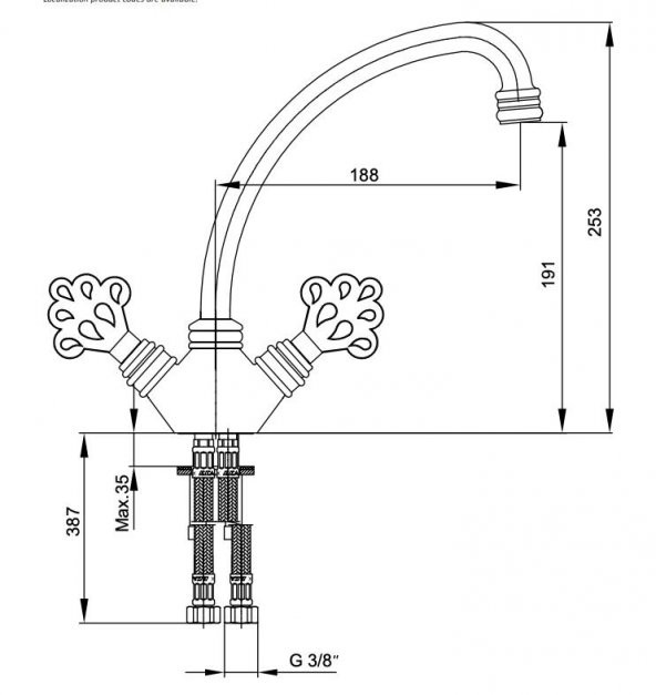 Eca Osmanlı Eskitme Mutfak Eviye Bataryası 102208003 - 2