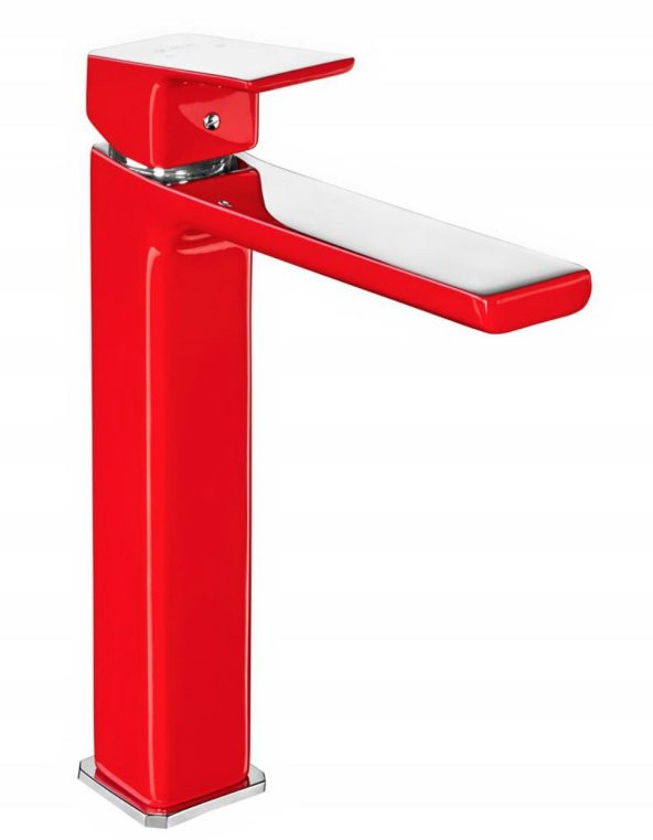 Eca Tiera Yüksek Tip Lavabo Bataryası- Krom Kırmızı 103388002