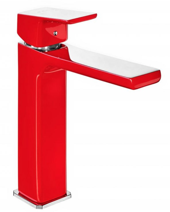 Eca Tiera Orta Boy Lavabo Bataryası- Krom Kırmızı 103388003