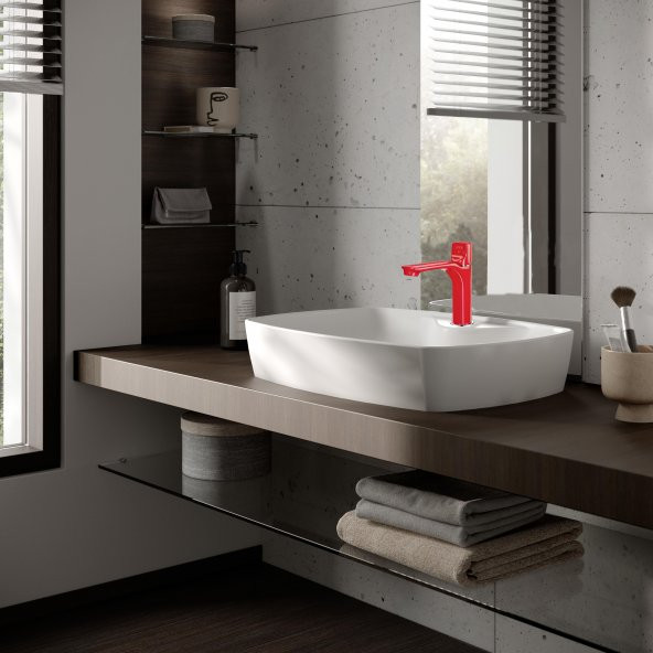 Eca Myra Orta Boy Lavabo Bataryası - Kırmızı 104308983 - 3