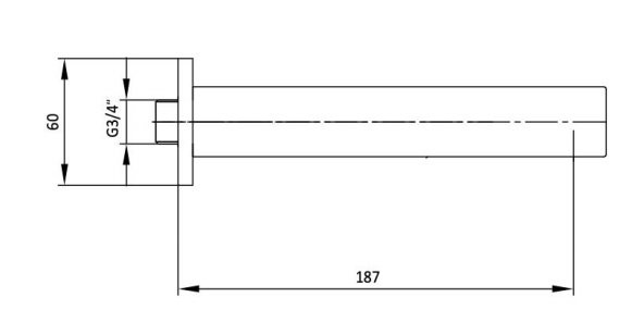 Eca Elegant Ankastre Banyo Bataryası Çıkış Ucu 402126039 - 2