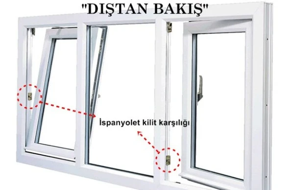 Pimapen Egepen Pencere İspanyolet Kilit Karşılığı Tamir Ürünü - 2