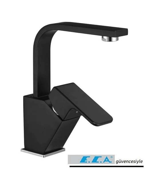 Ar Lunetta Lavabo Bataryası Mat Siyah Kuğu Borulu 103588108