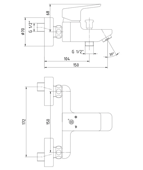 Ar Lunetta Duş Banyo Bataryası 102102484 - Resim 2