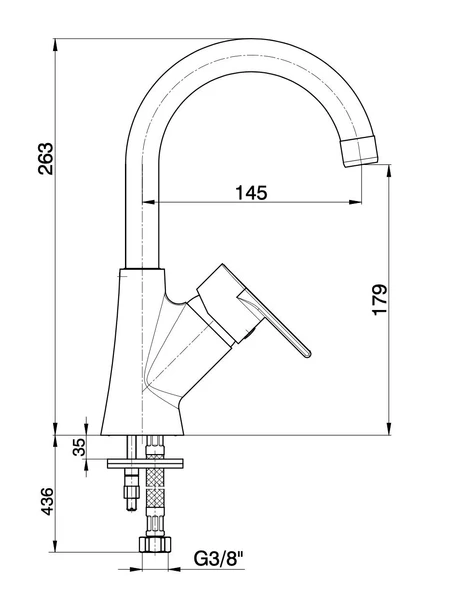 Ar Liona Kuğu Borulu Lavabo Bataryası 102108964 - 2