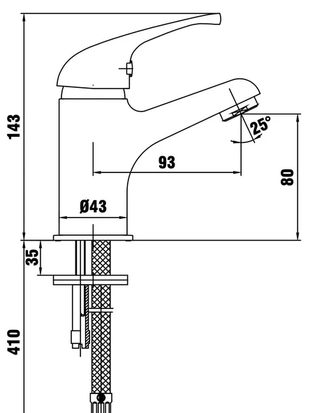 Ar Allegra Lavabo Bataryası Çift Su Girişli 102188032 - Resim 2