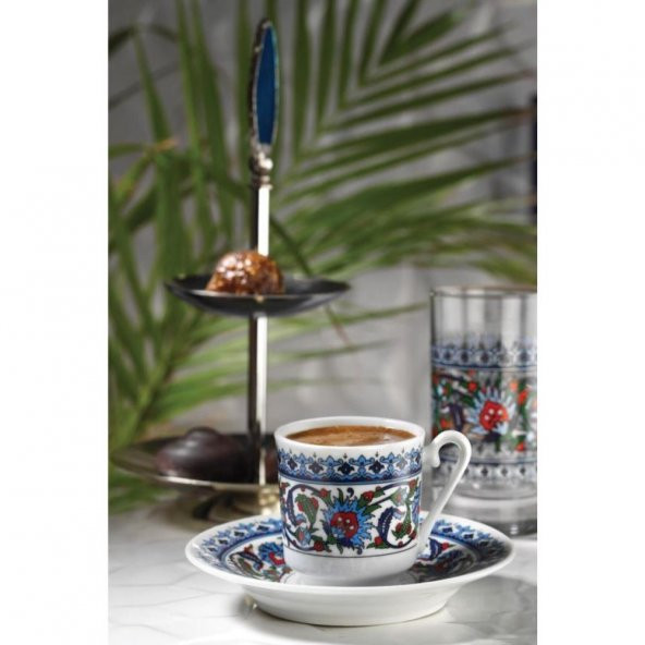 Güral Porselen 6 Kişilik Topkapı Kahve Fincan Takımı GZ12CKT - 2