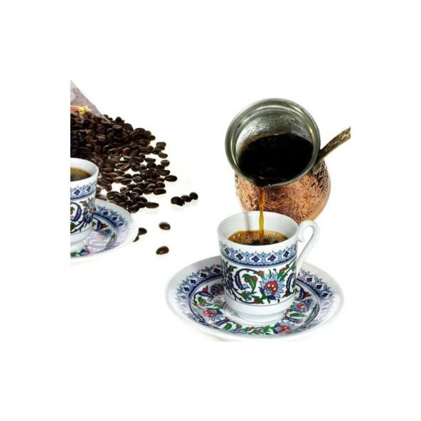 Güral Porselen 6 Kişilik Topkapı Kahve Fincan Takımı GZ12CKT - 3