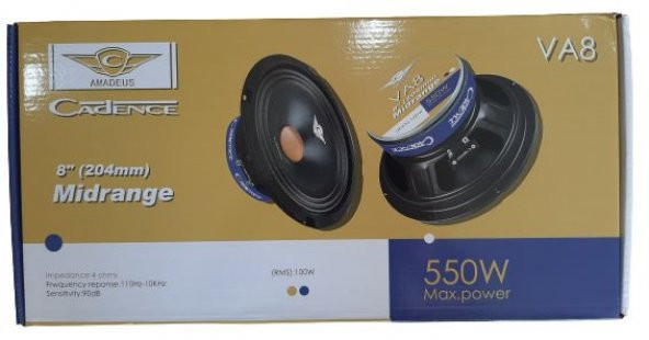 Cadence VA8 20 cm Midrange Hoparlör Takımı 550W 100 RMS - 3