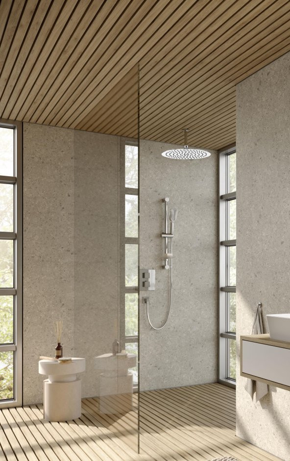 Eca İnce Tavandan Duş Başlığı Yuvarlak (30 cm) 102145014 - 3