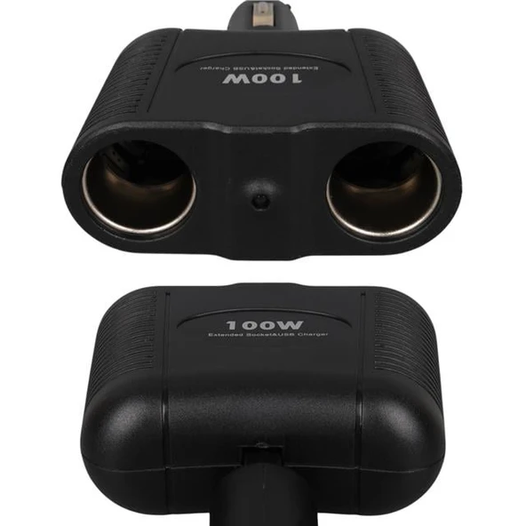 Olesson 1643 12-24V 100W 2'LI Araç Çakmak Çoklayıcı - Resim 4