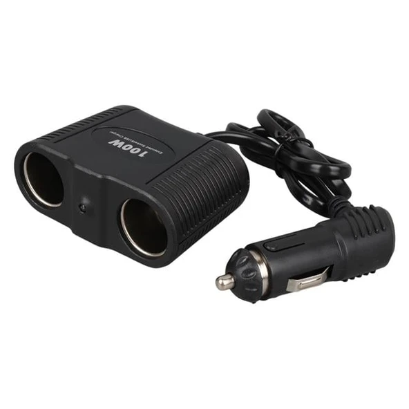 Olesson 1642 12-24V 100W 70cm Kablolu 2'li Araç Çakmak Çoklayıcı - Resim 3