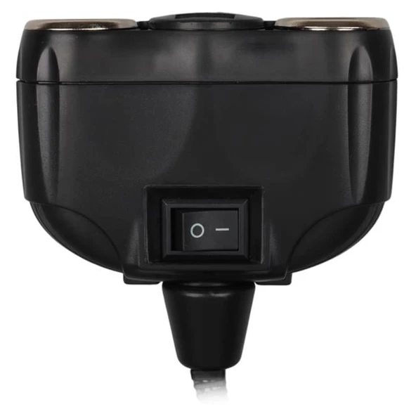 Olesson 1630 12-24V Çift USB Girişli 120W 80cm Kablolu 2'LI Araç Çakmak Çoklayıcı - Resim 3