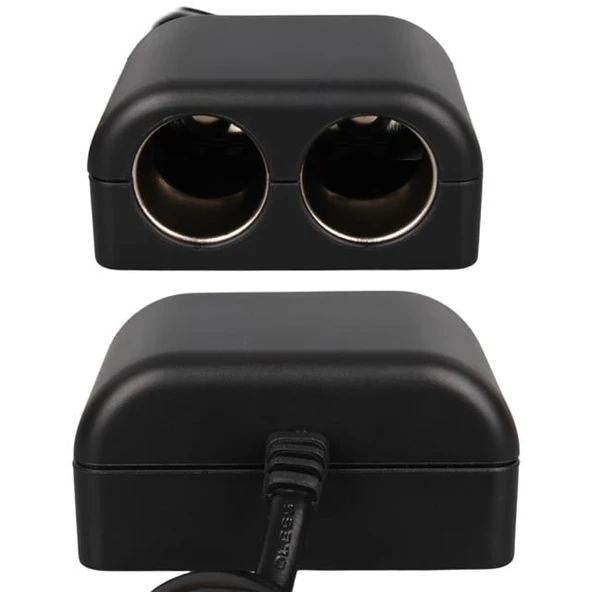 Olesson 1526 12-24V Tek USB Girişli 120W 80 CM Kablolu 3'LÜ Araç Çakmak Çoklayıcı - Resim 4