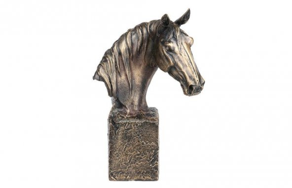 Star Dekor Bronz Sutunlu At 24 cm