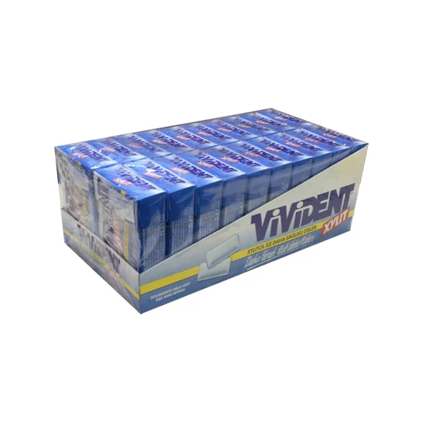 Vivident Box Xylit Yeşil Nane Aromalı Draje Sakız 22 gr 20 adet