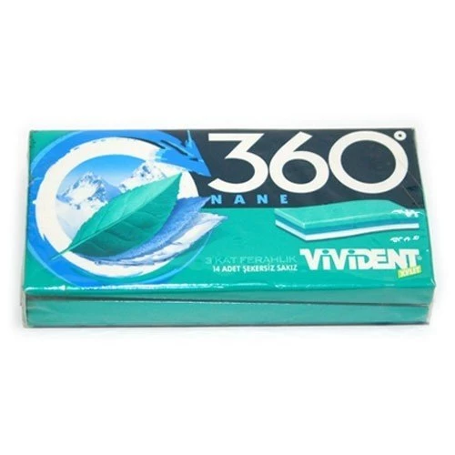 Vivident Cüzdan 360 Nane Aromalı Sakız 18 adet - 2