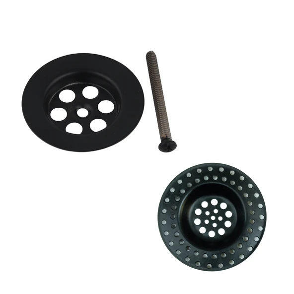 Siyah Lavabo Süzgeci ve Seyyar Süzgeç Çöp Tıkacı - 1