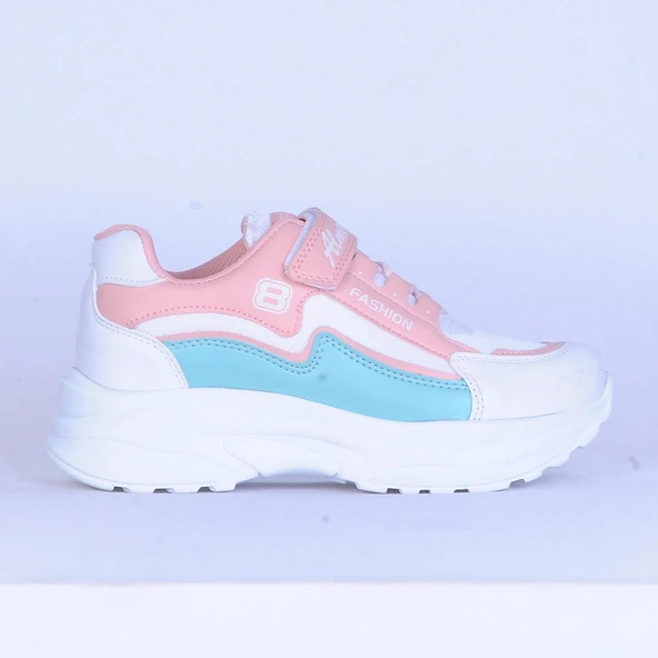 Moda Ayakkabı 5020 Byz-Pudra Kız Çocuk Spor Ayakkabı - 9