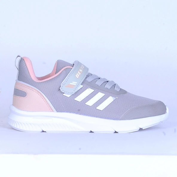 Moda Ayakkabı B-074 Füme-Pembe Kız Çocuk Spor Ayakkabı - 2