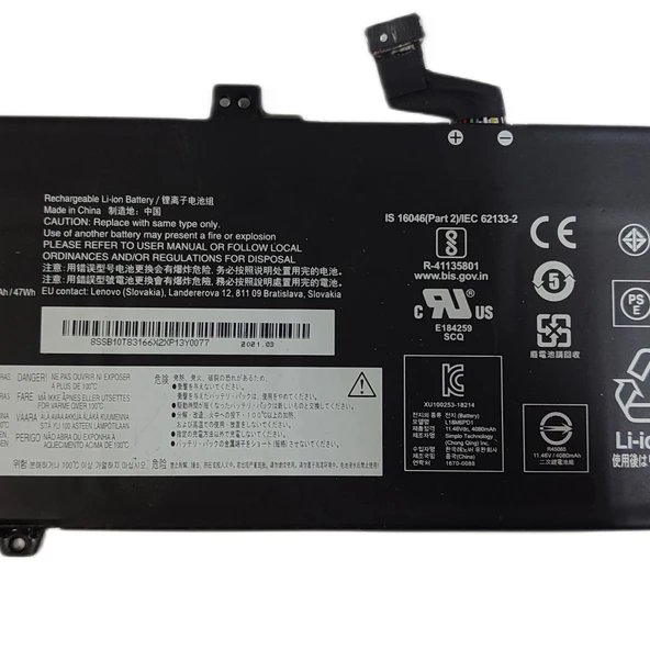 LENOVO THİNKPAD X390 GEN 1  (L18M6PD1) BATARYA