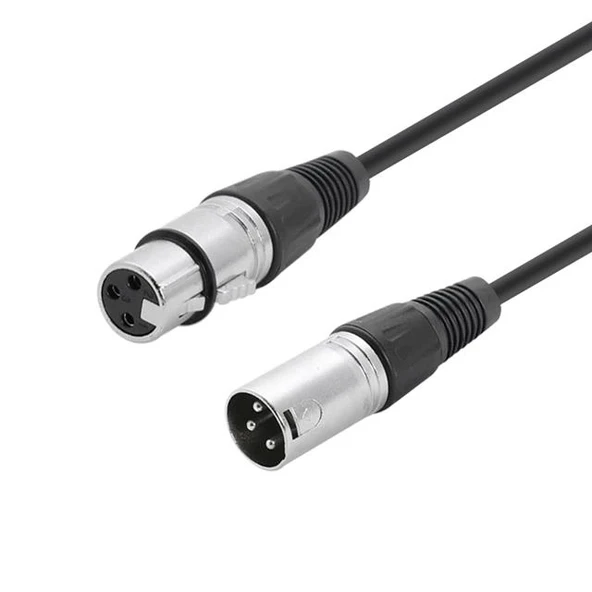 MagicVoice MV-5213 5 Metre Canon Dişi - Erkek Hazır Mikrofon Ara Uzatma Kablosu - 1