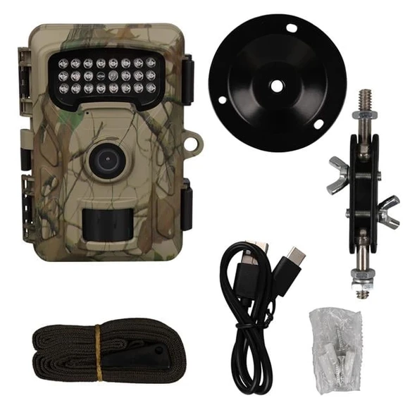 Powermaster RF06 20MP 24 Led PIR Sensörlü 2.0" Renkli Lcd Ekran 128GB SD Kart Destekli Fotokapan Kamuflaj Kamera - 5