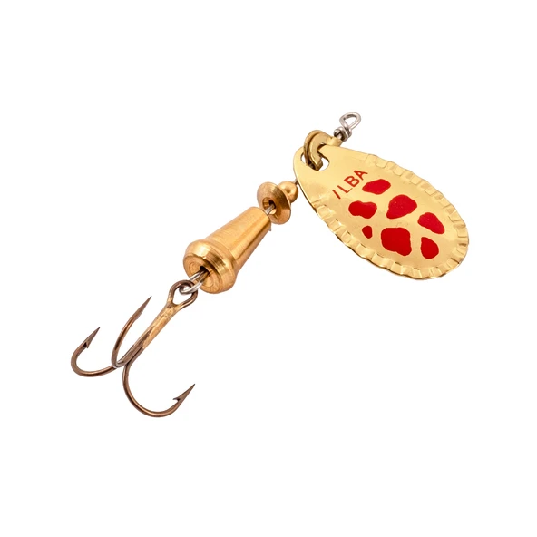 Alabalık Turna Döner Olta Kaşık - Ilba Spark Eco 95OR2 - Altın/Kırmızı - No:2 ürün görseli 1