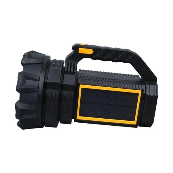Powermaster W5191 Solar Şarjlı El Feneri Uzun Mesafe Işıldak - Resim 2