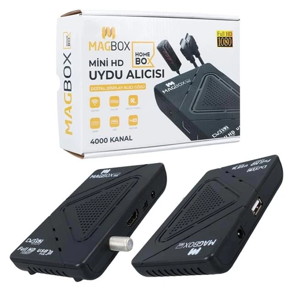 Magbox Homebox Full HD Uydu Alıcısı 4000 Kanal TKGS / Youtube / USB Destekli (Uzatma Display Gözlü) - 2
