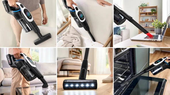 BOSCH BCS1041WAC DİK ŞARJLI ELEKTRİK SÜPÜRGESİ - Resim 4