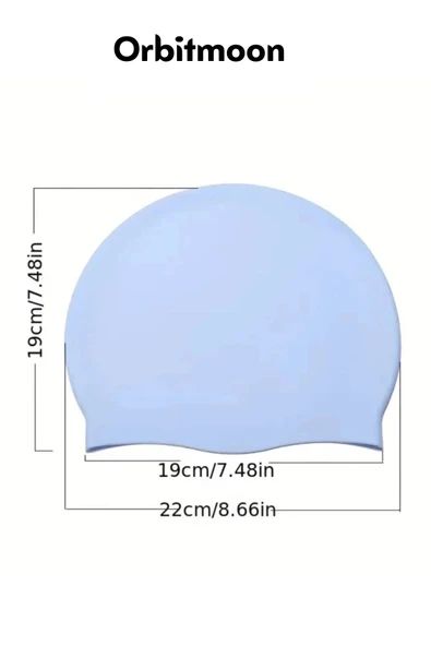 Yeni Seri Kaymaz Su Geçirmez Sızdırmaz Silikon Yüzücü Elastik Yüzme Şapkası Havuz Deniz Bonesi - Resim 2
