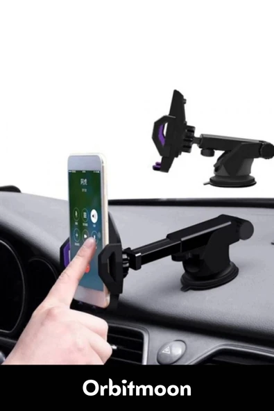 Özel Üretim Dayanıklı Vantuzlu Sağlam Çok Fonksiyonlu 360 Derece Dönebilen Teleskopik Telefon Tutucu - 2