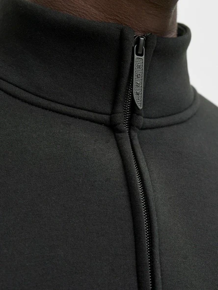 Jack Jones Jcofusıon Scuba Sweat Zıp Hıgh Neck Noos 12282703 - Resim 6