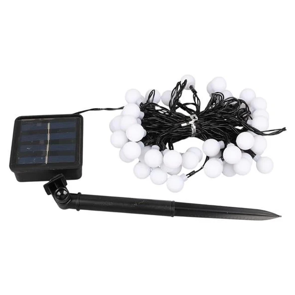 Winnboss EKL-12 7 Metre 50 Top Ledli Renkli 8 Modlu Solar Panelli Dış Mekan Aydınlatma Led 5 Watt - 2