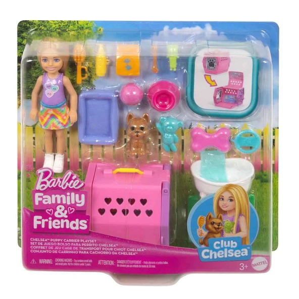 Barbie Chelsea Köpekçiğin Taşıma Çantası Oyun Seti JDF89 - 4