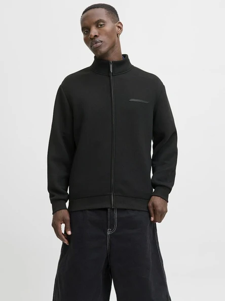 Jack Jones Jcofusıon Scuba Sweat Zıp Hıgh Neck Noos 12282703 ürün görseli
