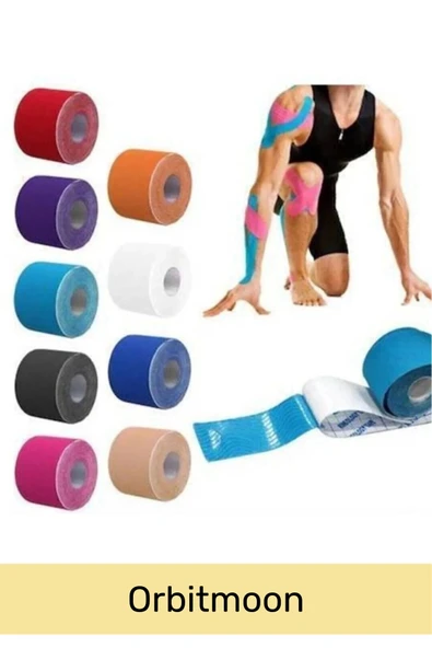Özel Etkili Büyük Boy Kas Eklem Bel Bacak Kol Boyun Sırt Omuz Karın Kalça Ağrı IsıI Bandı 5cm x 5m - 7