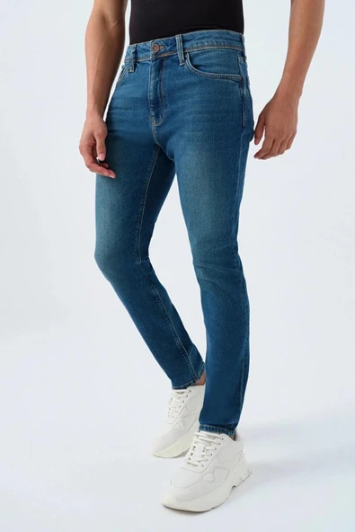 Loft Justin Dante Green Wash Erkek Jean Pantolon LF2037021 - 3