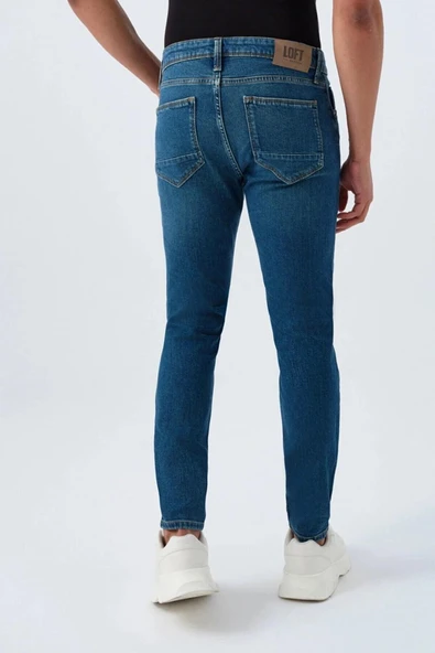 Loft Justin Dante Green Wash Erkek Jean Pantolon LF2037021 - 6
