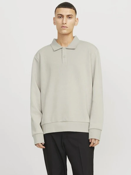 Jack Jones Bradley Polo Yaka Relax Fit  Erkek Sweat 12278586 - 1