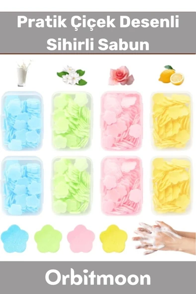 Özel Seri Dış Mekan Çok Dilimli Taşınabilir Kamp Çocuk Tuvalet Pratik Çiçek Desenli Sihirli Sabun ürün görseli 1