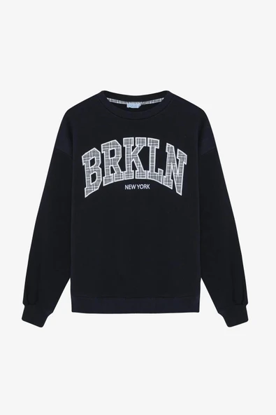 Quzu Nakış Detaylı Kadın Sweatshirt 26KSWT00757 - Resim 2