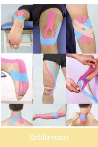 Özel Seri Etkili Büyük Boy Kas Eklem Bel Bacak Kol Boyun Sırt Omuz Karın Ağrı Isı Bandı 5cm x 5m - 4