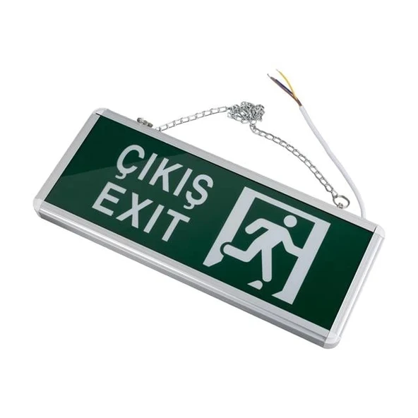 ZMR ZMR-670/Y.00 3W Tek Yön Acil Çıkış Yönlendirme Tabelası - Lambası (38X30X36mm) - 3