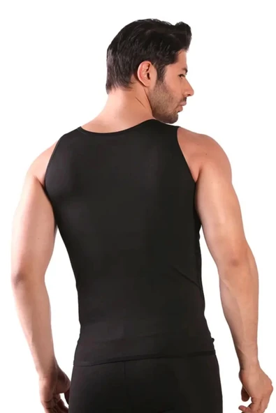 Özel Seri Terleme Hızlandırıcı Rahat Şık Destekleyici Termal Sauna Erkek Atlet - 3