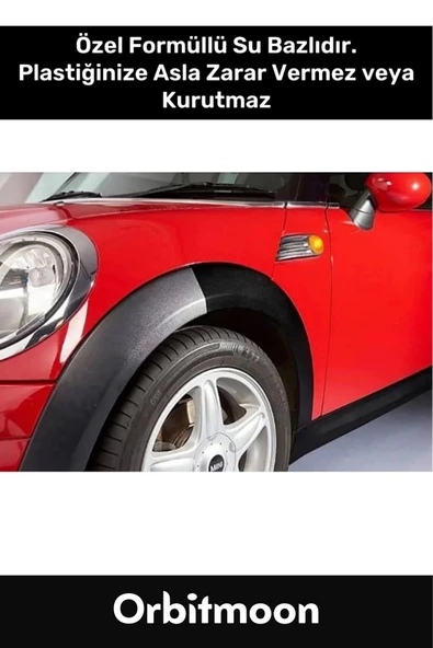 Premium Seri Uzun Süre Suya Dayanıklı Eskimiş Yüzey Dış Plastik Aksam Kauçuk Siyah Tampon Boyası - 5