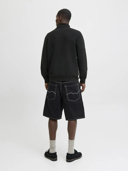 Jack Jones Jcofusıon Scuba Sweat Zıp Hıgh Neck Noos 12282703 - Resim 4