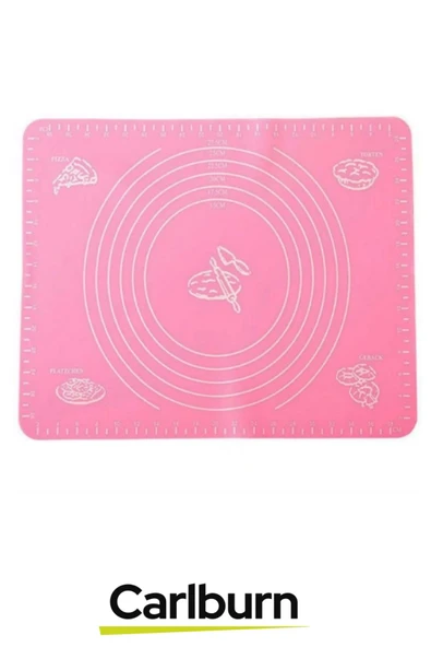 Özel Üretim Hijyenik Pratik Ölçekli Gıda Uyumlu Silikon Kaymaz 50x40cm Hamur Açma Matı - 2
