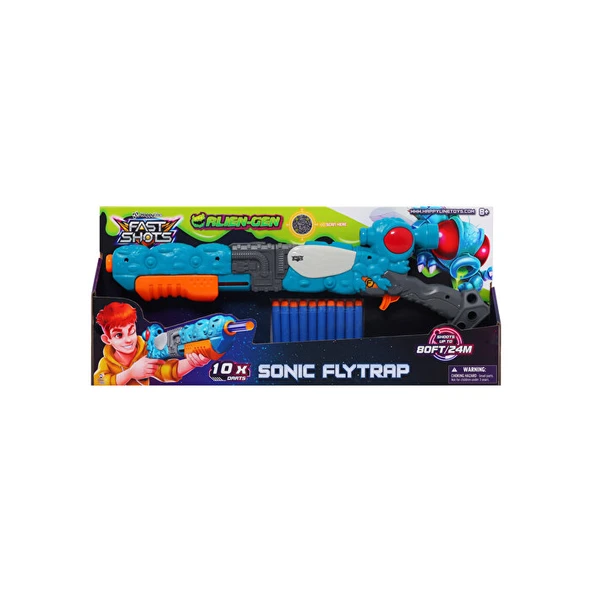 Mega Allien- Gen Sonic Flytrap 10 Atış Dart FIrlatıcı Set - Resim 4
